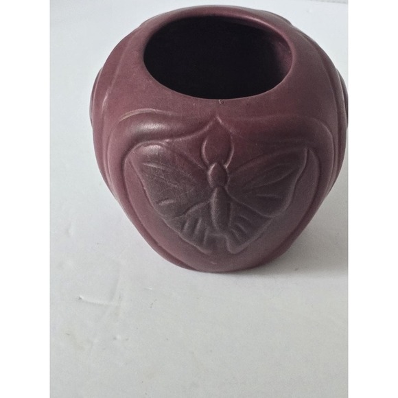 Van Briggle Other - Antique Van Briggle Butterfly Vase: Mulberry Glaze, Shape 684 (1908-1911)